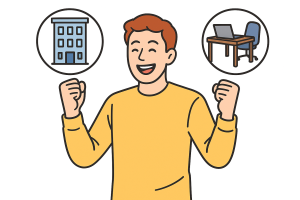 d2f60a9b38c3c5ae44e2760aabc784d7 - Apartment Japan A person who is happy to have found both a rental home and a workspace